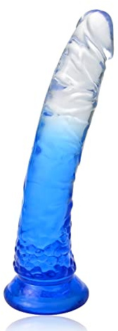 SXOVO Plug anal Godemiché Transparent Stimulation du Point G Vagin Anal Jouet Sexuel Universel Masturbateur Masculin et Féminin (XL)