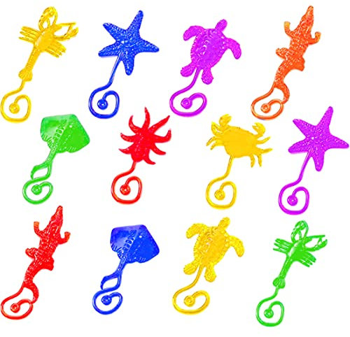 24 Stk Klatschhand Kinder, Klebrige Spielzeug, Klebrige Tiere, Dehnbar , Glibber Spielzeug, Klatschhand Glibber, Für Kinder Party Festival, Meerestieren.