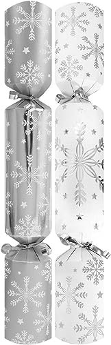 RSW Knallbonbons für Weihnachten, Schneeflocken, 35,6 cm, 10 Stück