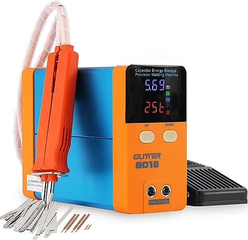 Hanchen Poste à souder par points pour cellules de batterie 11,6 kW - 3 mm - En nickel - Pour batteries Li-ion 18650 16430 22650 32650 220 V (801B)