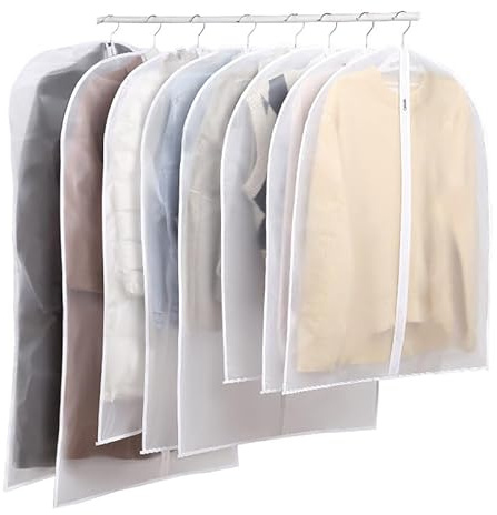 5PCS Fundas transparentes para ropa de 100x60 cm Fundas Ropa Armario Impermeables y a Prueba de Polvo de Alta Densidad
