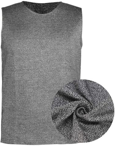 Tmendy Gilet anti-coupures, gilet anti-coups de couteau, vêtements de protection contre les coupures de niveau 5, utilisé pour protéger la sécurité personnelle L