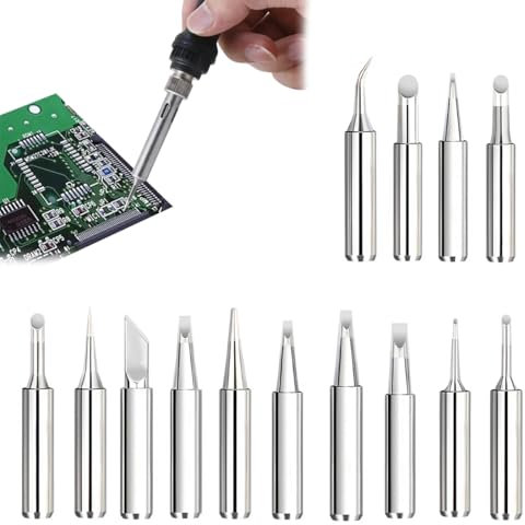 NHPY 900M Pointe Fer a Souder pour Stations à Souder - Panne Fer à Souder de Remplacement pour Équipements de Soudage et Accessoires (14 pièces)