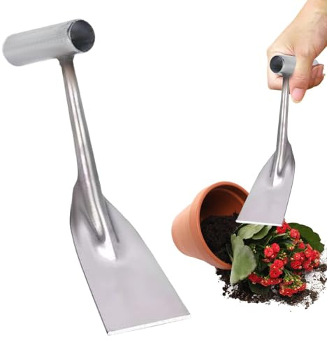 Trädgårdsi rostfritt stål, ogräsmed handtag Garden rostfritt stål