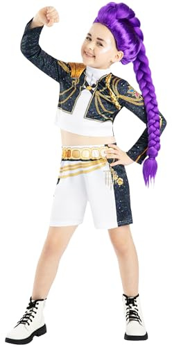 Rubies Official Netflix K-Pop Demon Hunters Rumi Golden Classic Child Costume, Kids Fancy Dress