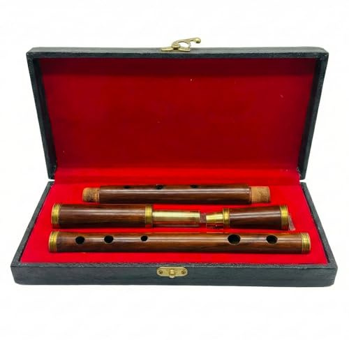 Rosewood Flûte irlandaise en ré avec étui 4 parties Instruments à vent