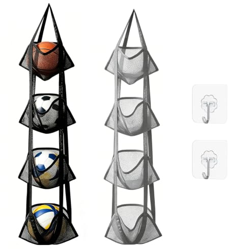 2 stycken bollpåsar bollnät boll förvaring vägg hängande bärbar bollväska bollar förvaring för basket fotboll volleyboll rugbybollar platsbesparande boll
