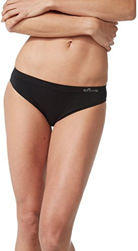 Boody Organic Bamboo EcoWear Women's Classic Bikini Black Large