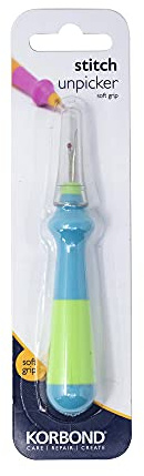 Korbond Easy Grip Seam Ripper - Stitch Unpicker with Ergonomic Large Handle