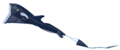 Wolkenstürmer® Willi The Whale Wal-Drachen - flugfertiger Kinderdrachen an Einer Leine - Einleiner mit Ringspule und Polyesterschnur