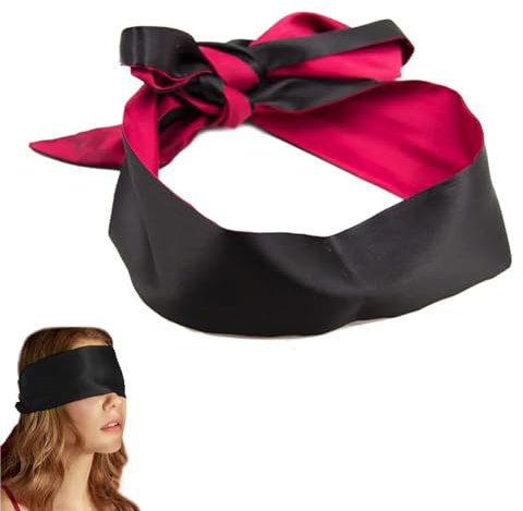 Maschera per il Sonno, Maschera Per Gli Occhi, Maschera Per Gli Occhi in Raso/Maschera Per il Sonno Per Adulti Per Coppie di Amanti, 150x7cm