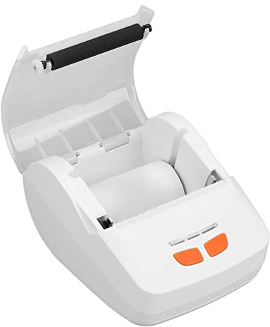 Jectse Bondrucker, 203 DPI Thermodrucker Doppeltaste für Geschäft für Restaurant (White)