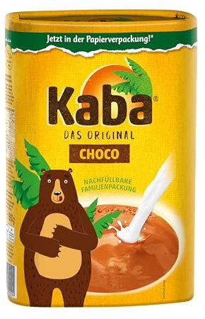 Kaba Choco 800g Vorratsdose Trinkpulver, das Original Kakaopulver zum Anrühren in kalter und warmer Milch