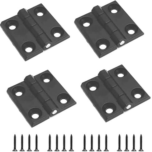 FISH DRAGATE Pack Of 4 scharniere klappbar,scharnier schwarz,türscharnier,klappscharnier,tür scharnier set,scharniere edelstahl aussen,türscharniere für holztüren,Möbeltüren