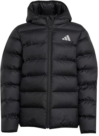 adidas Unisex Kinder SYNTHETIC DOWN JACKET, Black/Black/White, 13-14 Years