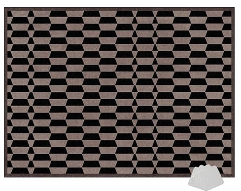 Trommel Teppiche Drum Teppich - Schallschutz Teppichmatte - Drum Rug rutschfeste Drum Matte für Akustik Schlagzeug Drum Kits Bass Drum Elektronisch Snare Klavier Musikinstrumente Teppich 230 x 180 cm