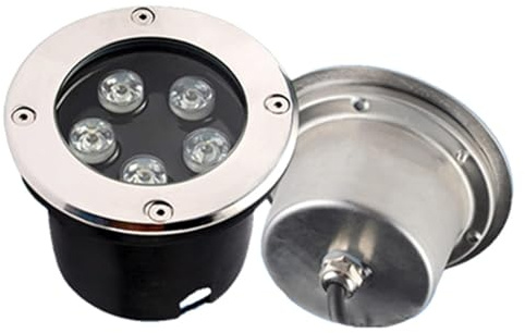 12V Foco Empotrable Subacuático - Luces LED Sumergibles Para Piscinas, Focos De Suelo Para Exteriores, Foco Empotrable Impermeable IP68, Para Exteriores, Estanques E Iluminación Paisajística(Red Light