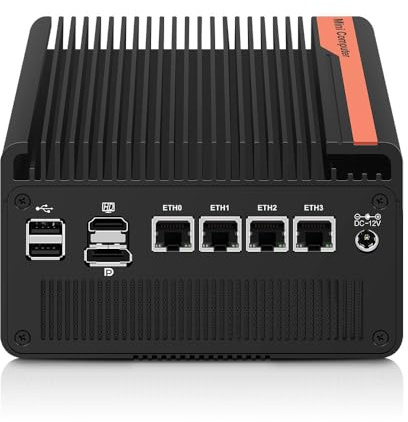 oaknode All-Flash SSD Mini PC N100 NAS 5 M.2 Nvme Pocket NAS Small PC,4X2.5GbE LAN Mirco Desktop Computer 2HD 4K@60HZ,Router/QNAS/Firewall DDR5 for Office Business (Barebone, N150)