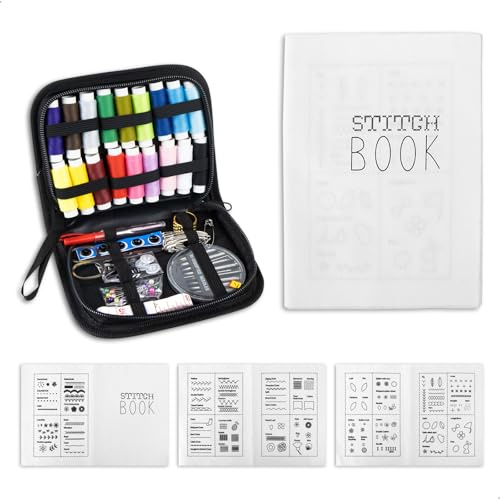 Canvas Broderie Broderie Kit Embroidery Kit, Ensemble de broderie L'apparence des Livres Contient Trois Pages avec Différents Motifs Végétaux Point de Croix Kits D'artisanat Adaptés aux Adultes