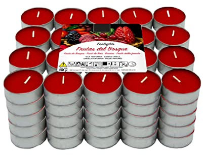 Lumar Aromatic Velas de té aromáticas (Frutos Rojos Pack 100 Velas)