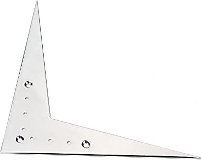 Alnicov Großer 6-Saiten-Steg-Saitenhalter im V-Stil, kompatibel mit Flying V Gitarre, Zubehör (Silber)