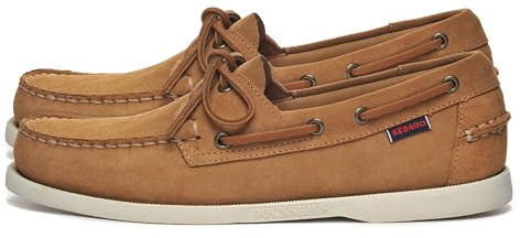 Sebago Hombre Docksides Portland Zapatos Barco, coñac, 42 EU