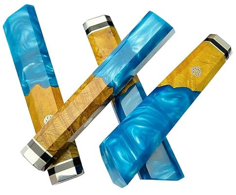 VIGAN 1 pezzo coltello da cucina giapponese ottagonale manico coltello in legno massello manico coltello da pesce crudo manico coltello da chef fai da te