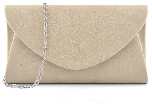 PACETAP Clutch Purses for Women, Elegant Suede Evening Bag for Women Formal, Evening Clutch Purses Handbags for Wedding Party Cocktail Prom Dinner