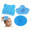 Cradle Cap Brush and Comb,3 PCS Baby Hair Brush and Comb Silicone Hair Scrubber Soft Flower Small Thin Baby Brushfor Bathing
