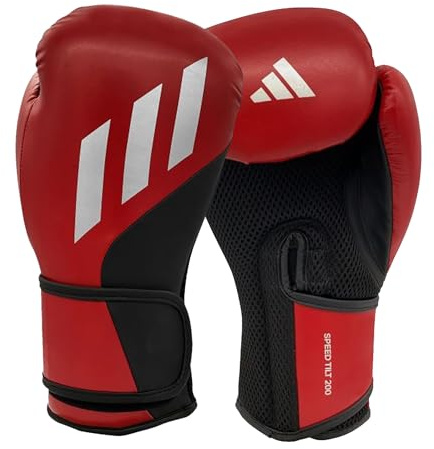 adidas Unisex Tlt200 Boxing Gloves Red 10oz