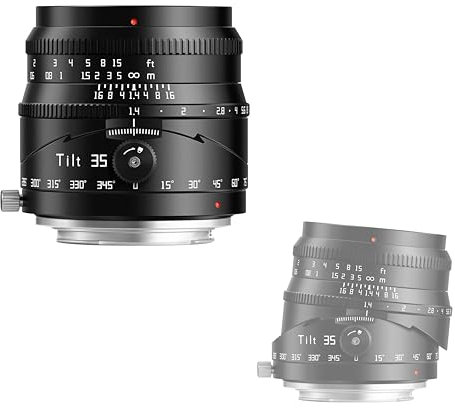 TTArtisan 35mm TILT F1.4 APS-C Metal Bodied Lens Compatible with M43 Mount - Black