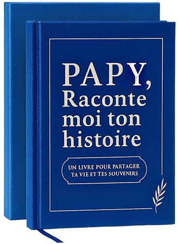 NALKEEZ – Papy raconte-moi ton histoire | Livre grand-père à remplir | Idée cadeau papy anniversaire, Noël, fête des grands-pères