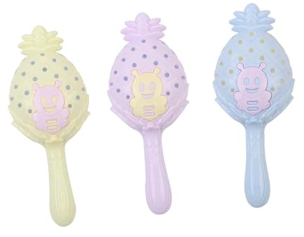 HEMOTON Juguete Sonajero para Bebés de 0-3 Años Sonido de Campana y Diseño Adorable, Material Plástico Resistente y Paquete de 3 Piezas para Diversión al Aire Libre Color Aleatorio