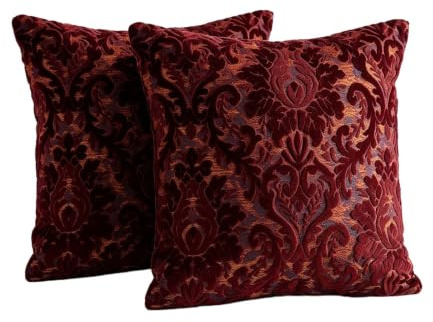 Juego de 2 Decorativo Funda de Cojíns 45x45 Fundas de Almohada para Sofá｜Fundas de Almohadón Estampados Tridimensionales Lujo Estilo para Silla Salón Sala de Estar Dormitorio
