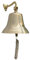 Medieval Replicas Glocke aus massivem Messing, Wandmontage, für Bar, Empfang, Schule, Outdoor, drinnen, Abendessen und Kirche, Antikglocke, 15,2 cm Durchmesser (mit Montage-Set)