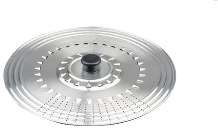 IBILI 714219 Coperchio multiuso resistente agli spruzzi, in acciaio inossidabile, padelle e batterie, coperchio per scolapasta, argento, 14-16-18 cm