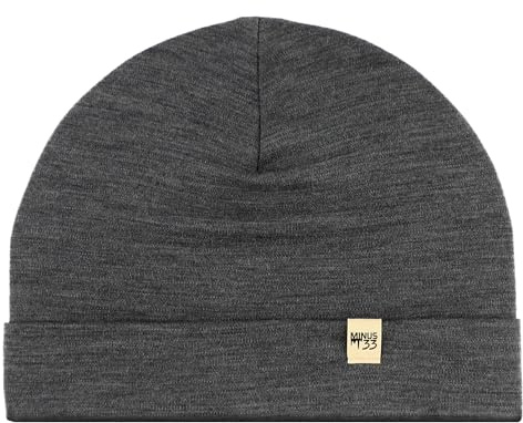 100% Merino Wool Cuff Beanie - Mens & Womens Warm Winter Hat - Watch Cap - Toque - Novelty Beanie - One Size Fits Most - Charcoal Gray