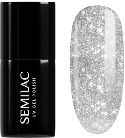 SEMILAC Gel Nail Polish 144 Diamond Ring - Full Coverage Gel Polish - Soak Off Easy To Use LED/UV Nail Lamp - Long Lasting Manicure and Pedicure up to 3 weeks