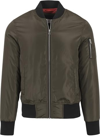 Bomber Jacket, Blouson avec Bords-Côtes aux Col, Poignets et Ceinture