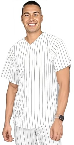 costumebase Maglietta in Jersey da Baseball a Righe Stile Furie (Media)
