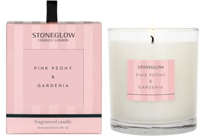 Stoneglow Modern Classics Kerze im Glas, Verschiedene Düfte - Modern Classics New - Pink Peony & Gardenia Candle