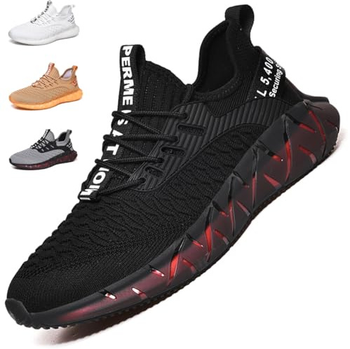 Sportskor Löparskor Andningsbara Lätta sneakers Gym Fitness Sneaker för män Kvinnor G156 Black 40EU