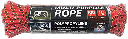 Unibos 10mm x 30M 100 Ft Multi Purpose Utility Rope Camping Sailing Garden Car