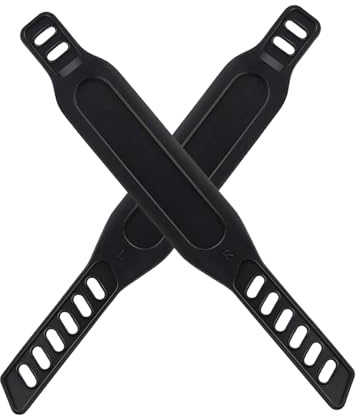 1 paio di cinghie regolabili per pedali per cyclette, ricambio per cyclette, universali per bicicletta, per la casa, la palestra, due lati