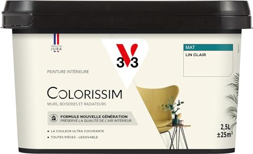V33 Peinture multi-supports Colorissim® Lin clair Mat 2,5L