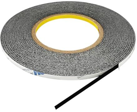 JUGCUT 50M*2MM Double Sided Tape Repair For Mobile Phone Adhesive Tape，Sticker Double Sided Tape for Mobile Phone LCD Touch Screen Black