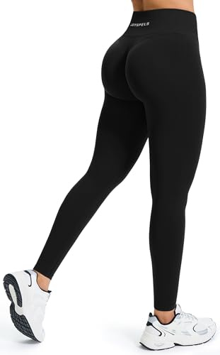 JOYSPELS Women's Seamless High Waist Tummy Control Gym Leggings | Bums Lifting Activewear, Smooth Yoga Pants for Workout, Running & Sports. Soft, Stretchy, Non-See Through & Squat Proof