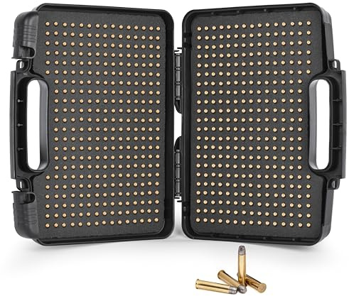 Kingahrdcase, custodia rigida impermeabile per munizioni, 640 giri, 22 litri, con serratura, adatta per 22 litri, 22 litri, 22 m e 22 stinger