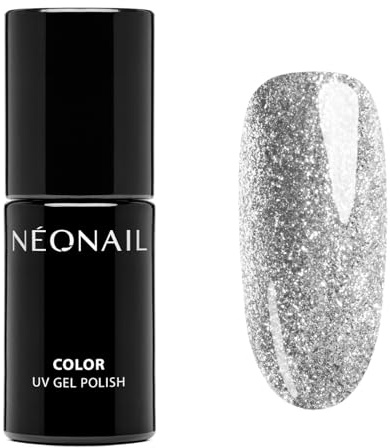 NÉONAIL UV Nagellack 7,2 ml - Silber - Twinkle White - NÉONAIL Farben - UV Lack Glitzer - Gel Nägel - Nageldesign