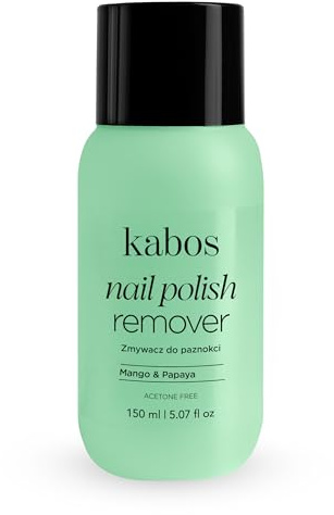 Kabos Quitaesmalte sin Acetona 150 ml con Aroma a Mango y Papaya
